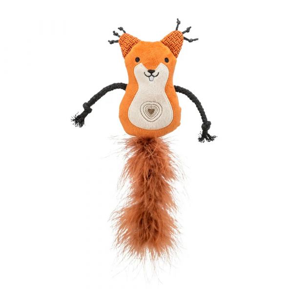 Trixie Esquilo em Peluche e Couro com Catnip para Gatos