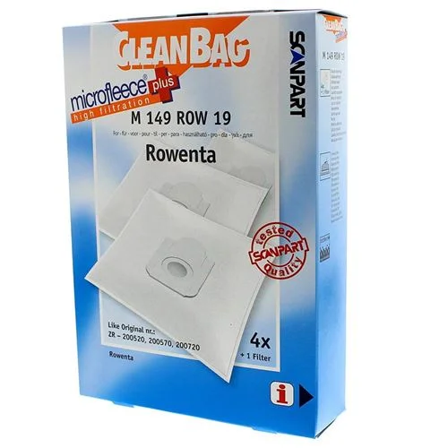 Sacos de Aspirador Scanpart Cleanbag M149ROW19 MicroFleece+