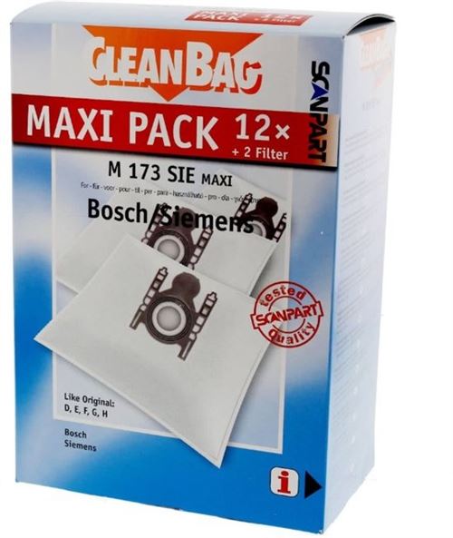 Sacos de Aspirador Scanpart Cleanbag M173SIE