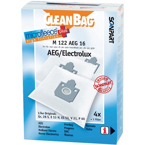 Sacos de Aspirador Scanpart Cleanbag M122AEG16