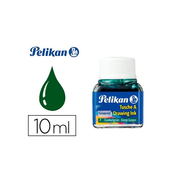 Pelikan Tinta da China 10ml Nº 7 Verde Escuro - 90205