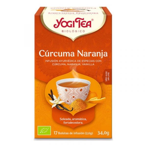 Yogi Tea Chá Curcuma Laranja 17 Saquetas