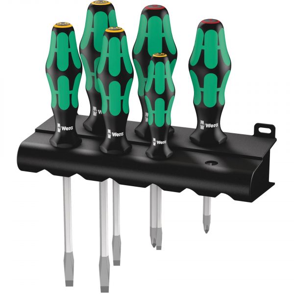 Wera SK/6 Rack Screwdriver Set Kraftform Plus Lasertip 334 - 05007680001