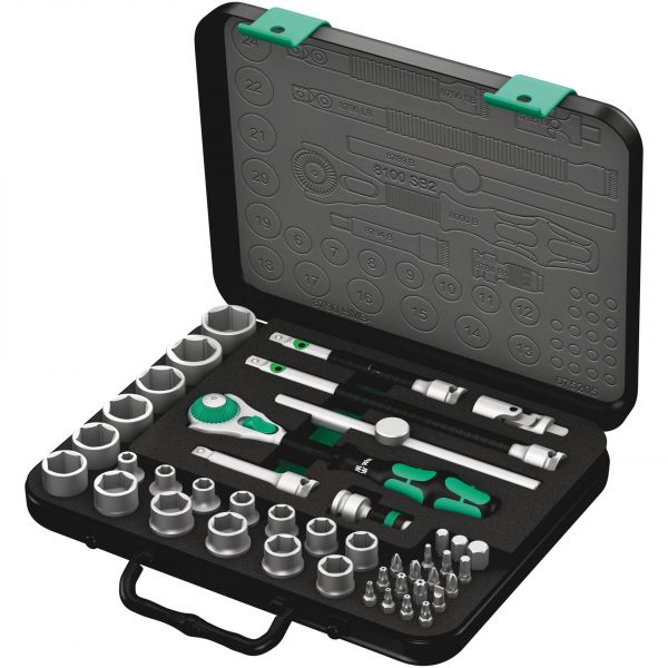 Wera Sb 2 Zyklop Speed Ratchet Set 3/8 Drive Metric 8100 - 05003594001