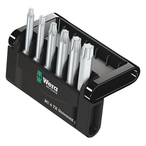 Wera Pontas Bc Tx Universal 1 6 Peças Cinzento