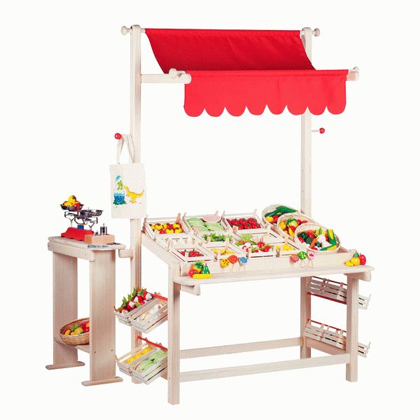 Goki Tenda do Mercado com Capota Vermelha - 51808