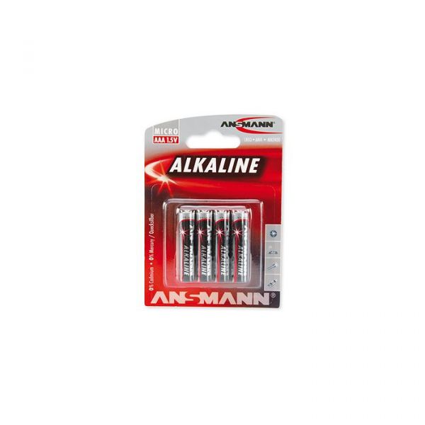 Ansmann Pilhas 1x4 Alkaline Micro AAA Red-line - 5015553