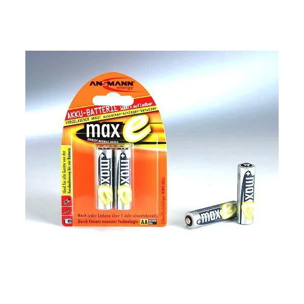 Pilha Recarregável 1x2 Ansmann maxE NiMH Mignon AA 2100 mAh - 5030992