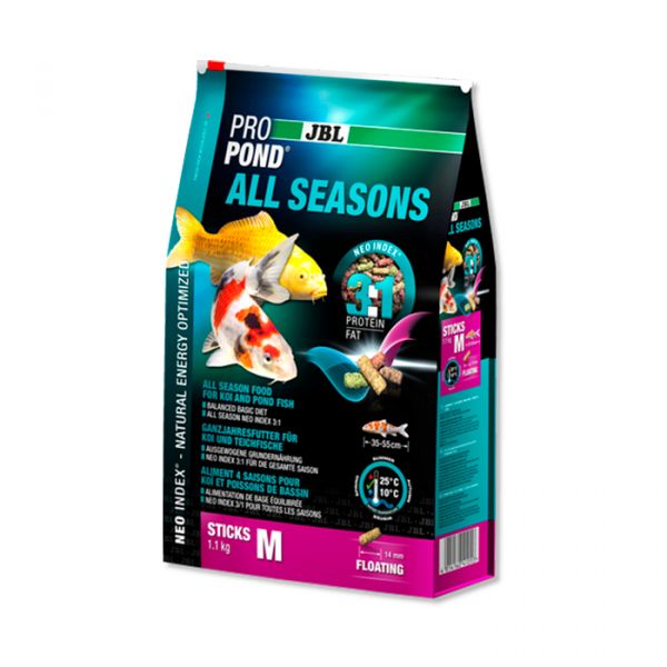 JBL Alimento Peixe ProPond All Seasons M 1,1Kg