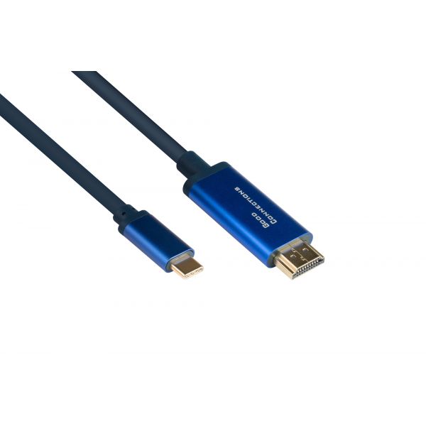 Good Connections Cabo Adaptador SmartFLEX USB-C para HDMI 4K 60Hz 3m Azul