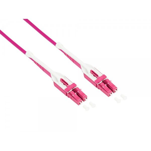Connection LW-U805LC4 Cabo Fibra Óptica LWL Duplex MM 50/125µm LC LC Uniboot 5m Violeta