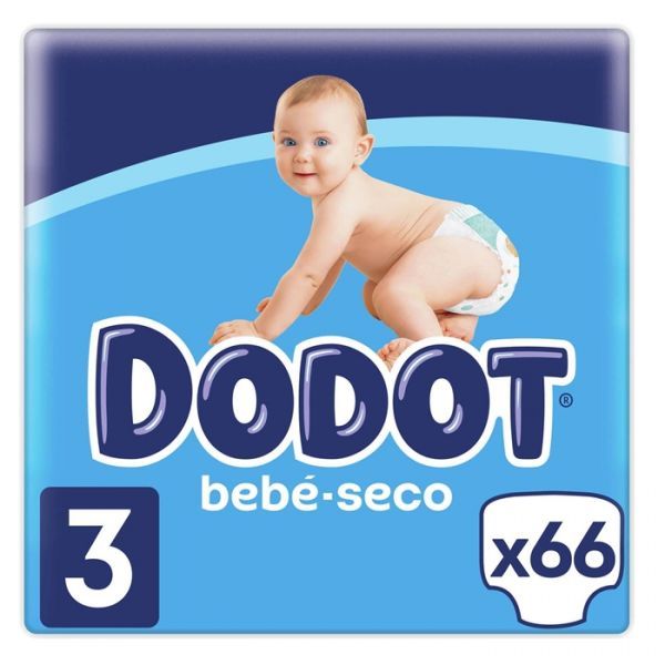 Dodot Fraldas Bebé Seco T3 (6-10Kg) 66 Unidades