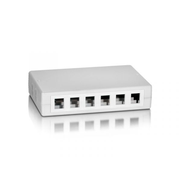 Equip Caixa de Superfície Keystone System 12 Jacks White - 125460