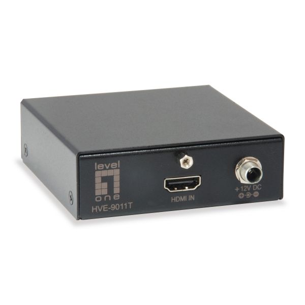 LevelOne HVE-9010 Extensor HDMI 4K2K RJ45 Cat.5 50 Metros Transmissor e Recetor AV Preto