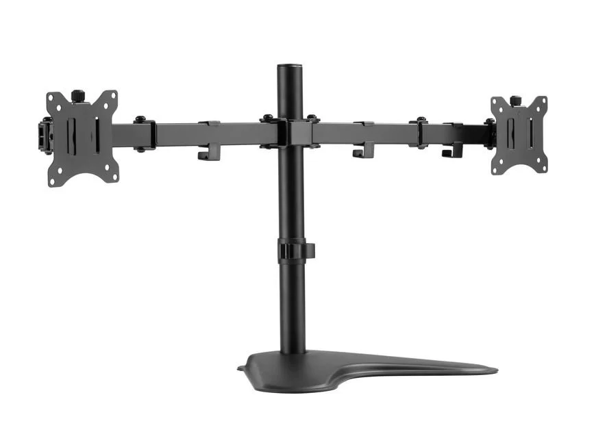 Suporte Mesa Stand Articulado p/ 2 Ecrãs 17′-32′ Equip Preto