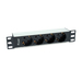 Equip Régua de Alimentação 333311 4 Tomadas Schuko Rack 10" 1U Alumínio Cabo Euro 1.5m 3600W