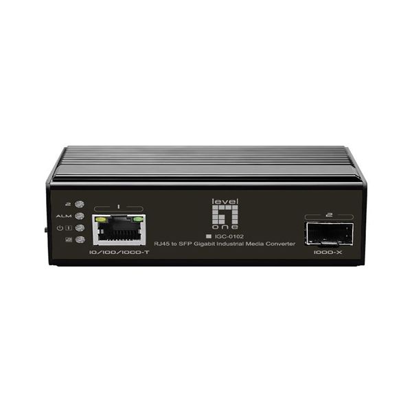 Level Switch One Level One RJ45 To Sfp Gigabit Industrial Media Converter 40°C To 75°C - IGC-0102