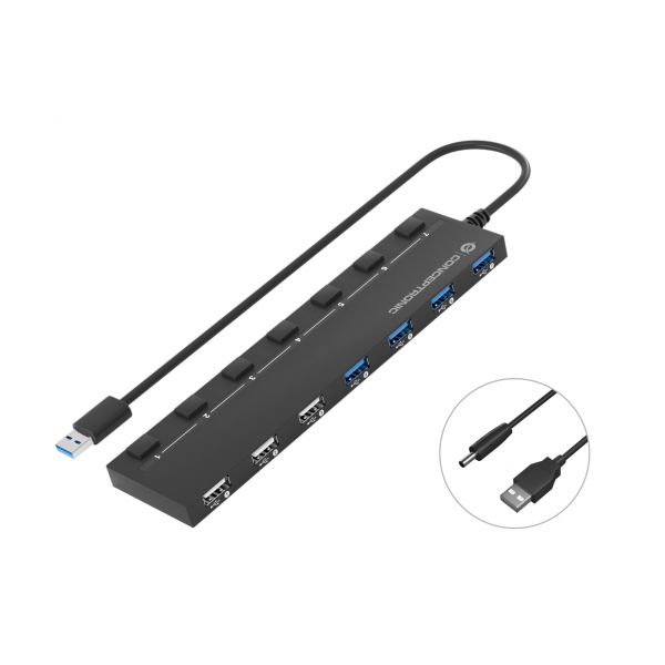 Conceptronic Hubbies 7-Port USB 3.0/2.0 HUB