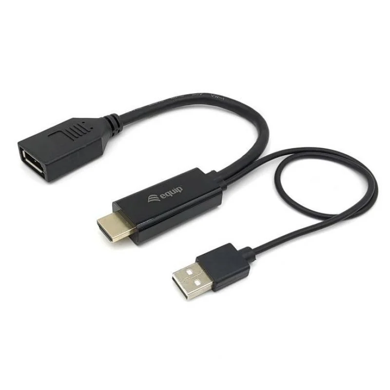 Adaptador EQUIP HDMI-DisplayPort M/F Preto