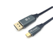 Equip 133421 adaptador de cabo de vídeo 1 m USB Type-C DisplayPort Cinzento