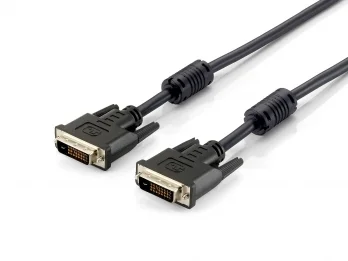 Cabo EQUIP DVI-D Dual Link 1,8m 2x24+1, M/M, preto - 118932