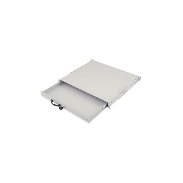 Digitus 1U Lockable Drawer With Handle 44x481x400 mm, Color Grey (ral 7035) - DN-19 KEY-1U