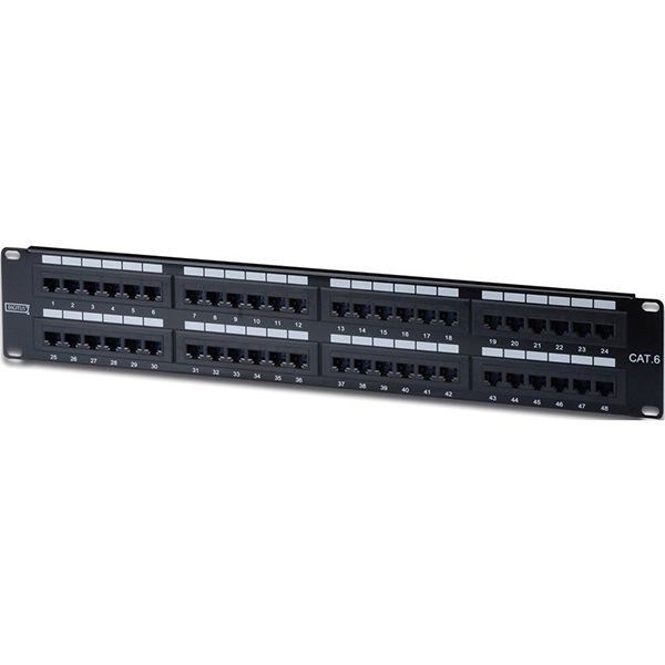 DIGITUS PATCH PANEL 19" 48 RJ45 CAT6 - 2U - DN-91648U