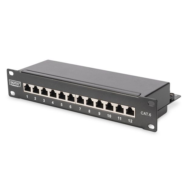 Digitus Painel de Ligação Blindado EA 12 Portas Cat. 6A