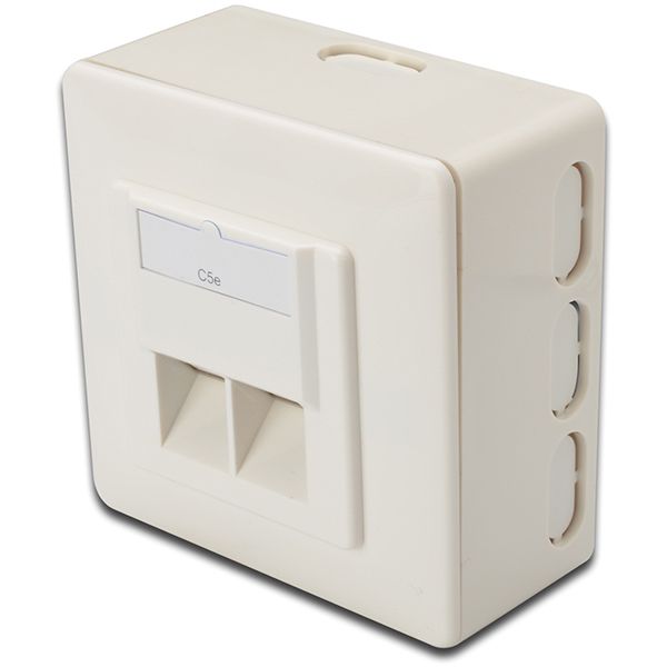Digitus Tomada Encastravel Cat 6A Blindada RJ45 White - DN-9007-S-1
