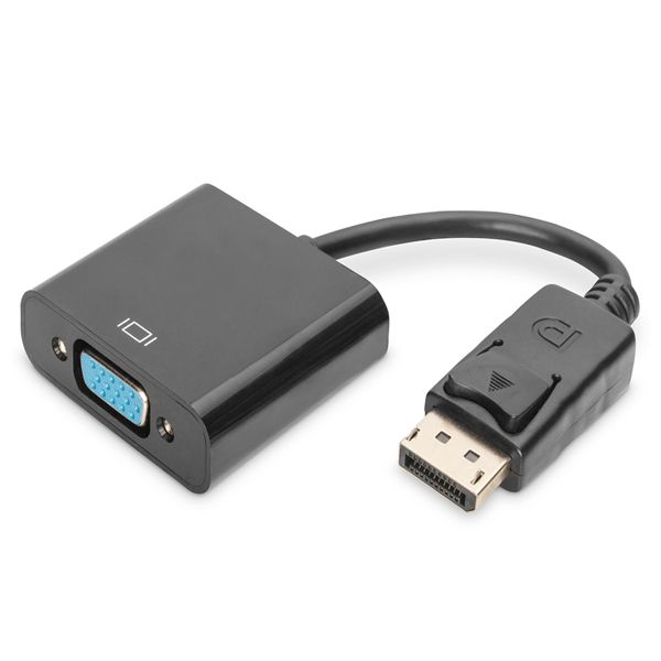 Digitus Cabo Adaptador Displayport para HD15 VGA 15cm Black