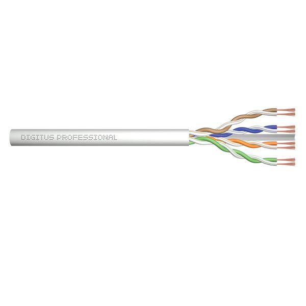 Digitus CAT 6A U-UTP patch cable, raw length 100 m, paper box, AWG 26/7, LSZH, simplex, color grey - DK-1613-A-P-1