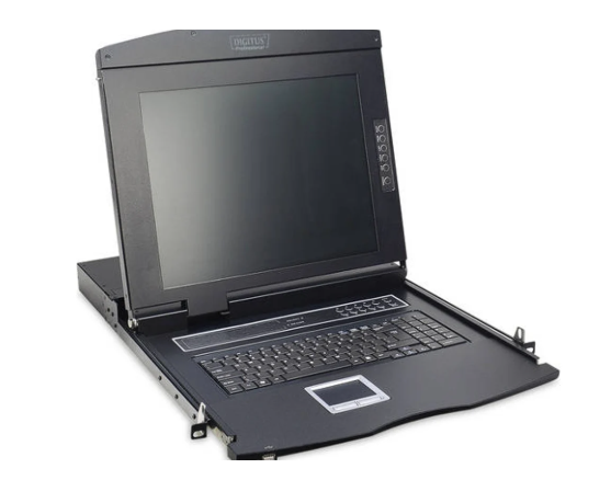 DIGITUS Modulare Konsole 17"TFT,8-Port KVM&Touchpad,Deutschl