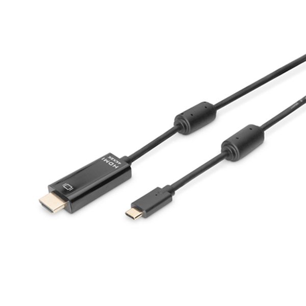 Digitus Cabo USB-C para HDMI 4K 5m Black - AK-300330-050-S