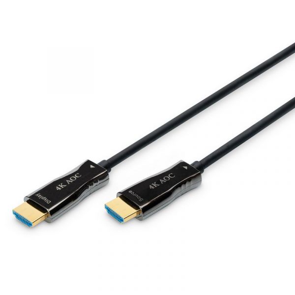 Digitus Cabo HDMI AOC Fibra Óptica 4K 30m Preto - AK-330125-300-S