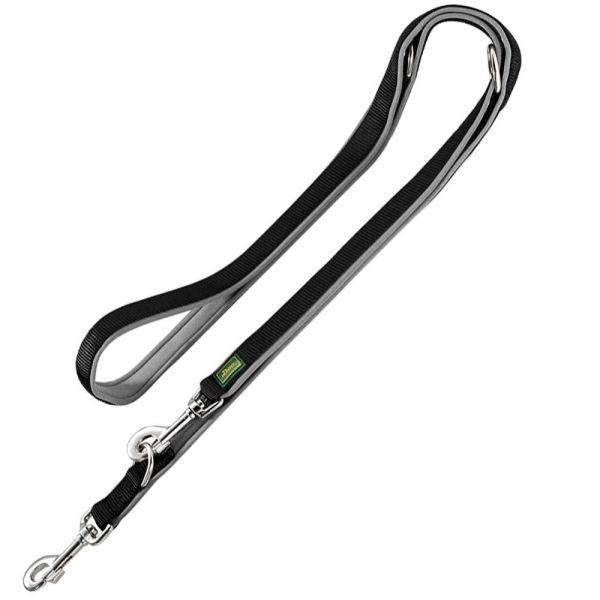 Hunter Trela de Neopreno Preto/cinza 200 cm 20 mm Largura, Ajustável