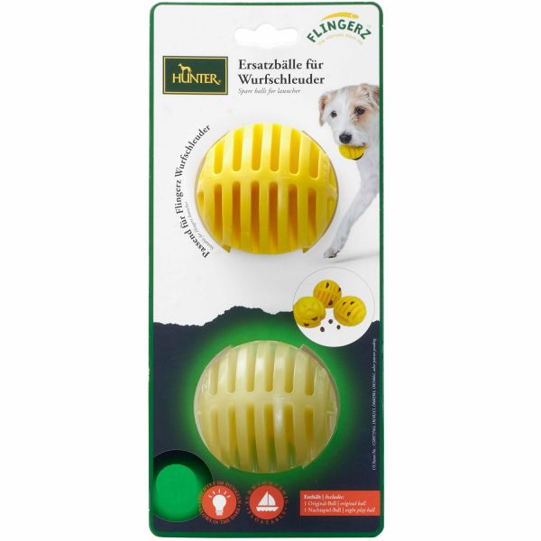 Hunter Brinquedo Cão Flingerz Borracha Amarelo