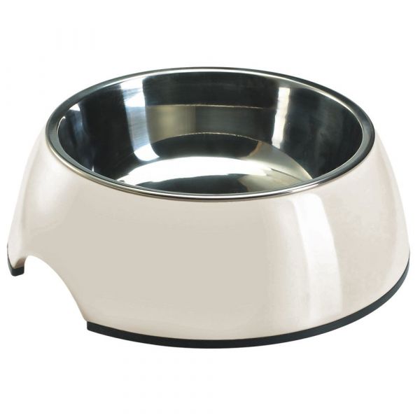 Hunter Comedouro Melamina/inox White S 160ml
