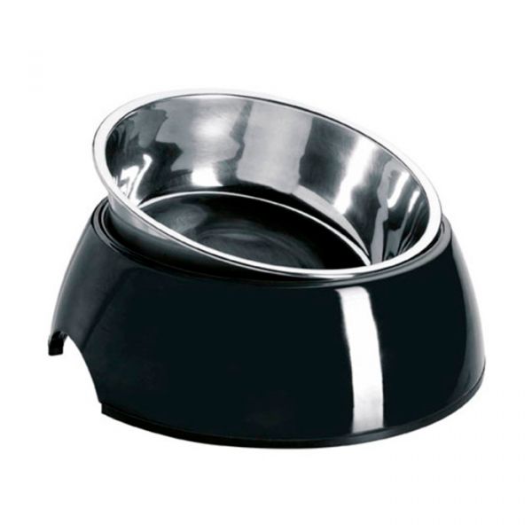 Hunter Comedouro Melamina/inox Black M 350ml
