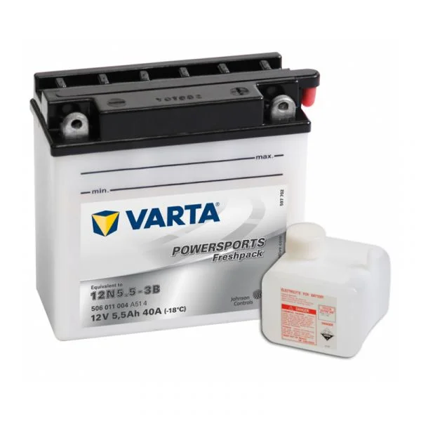 Varta MOTO-12V 5.5Ah 58 Aen 103x90x114 12N5.5A-3B