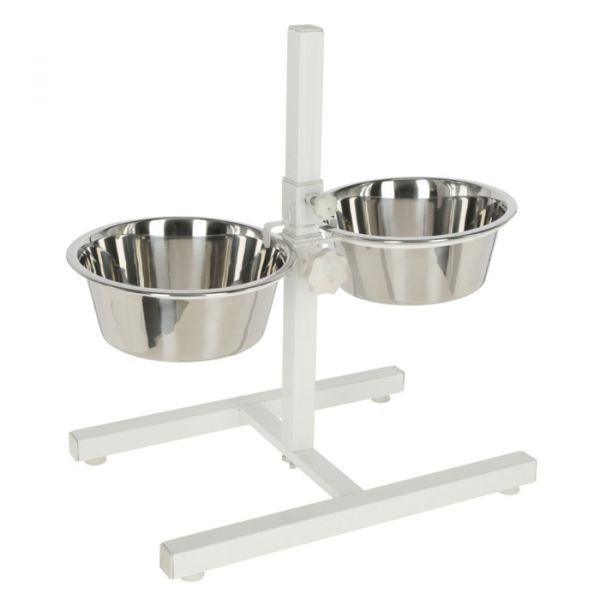 Kerbl Comedouro Duplo Amovível Branco 2 x 2800 ml