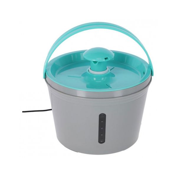 Kerbl Fonte de Água para Gatos e Cães Pequenos Azul Cinzento 1,6 Litros