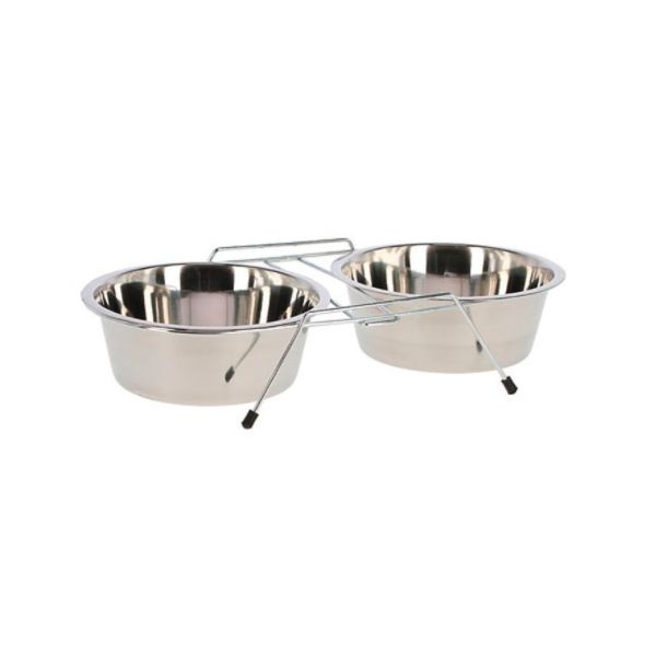 Kerbl Comedouro Duplo 2x450ml
