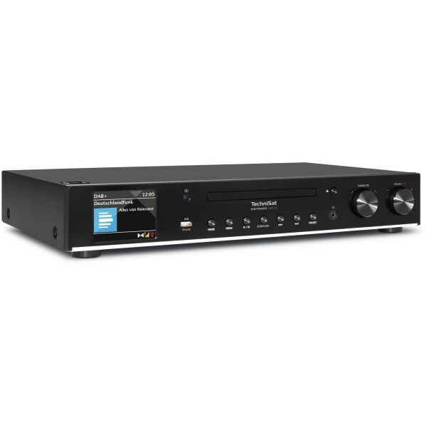 Technisat Rádio DIGITRADIO 143 CD (V3) - Sintonizador HiFi Digital, Internet, DAB+, FM, Bluetooth, Spotify Connect, CD, WLAN, Ecrã 3.2", Preto 43cm