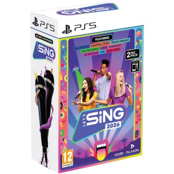 Let's Sing 2026 + 2 Microfones PS5