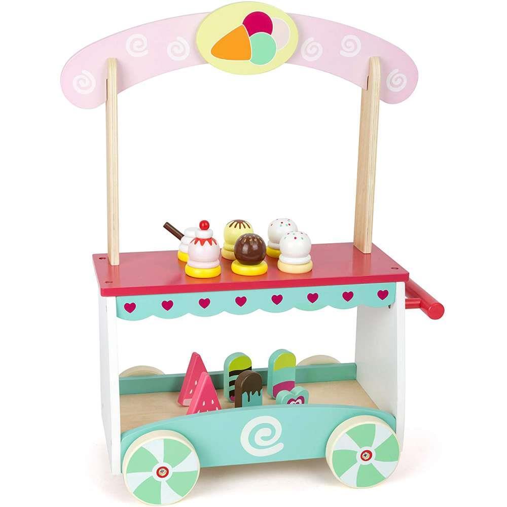 Carro de Venda de Gelados Small Foot 19 Peças
