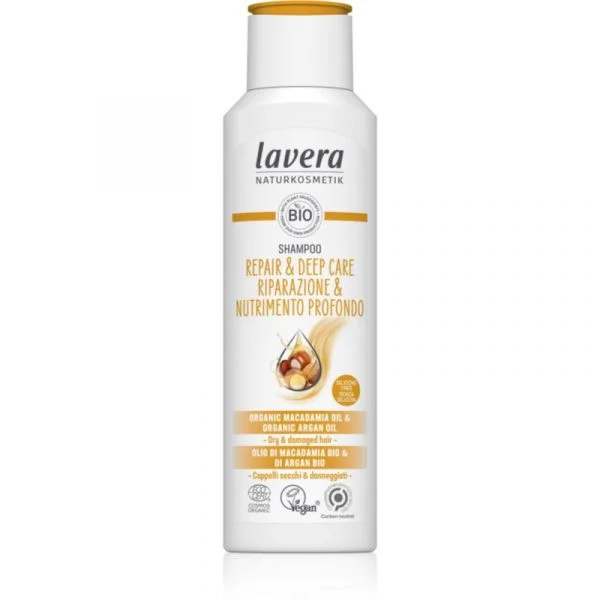Lavera Repair & Care Shampoo de Restauração Profunda para Cabelo Seco a Danificado 250ml