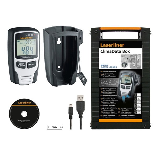 Medidor de Humidade ClimaData Box Laserliner 082.031A