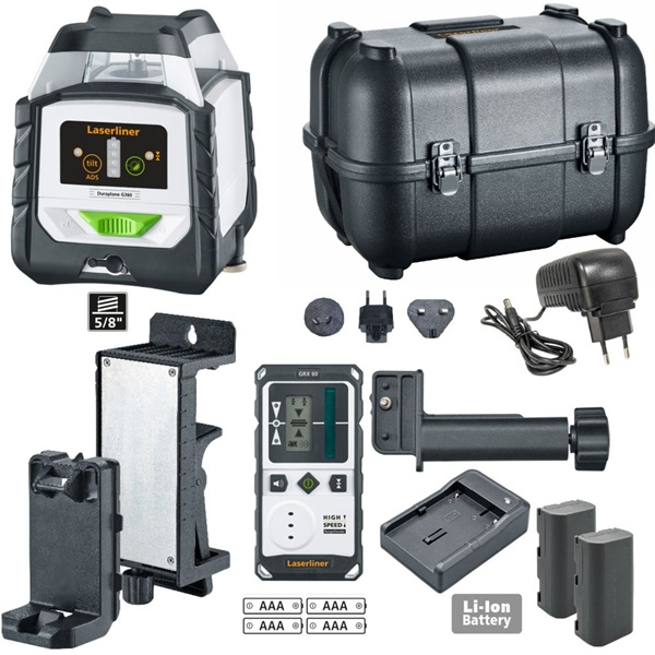Laser Híbrido 360º Verde Duraplane G360 Set 175cm Laserliner 052.555A
