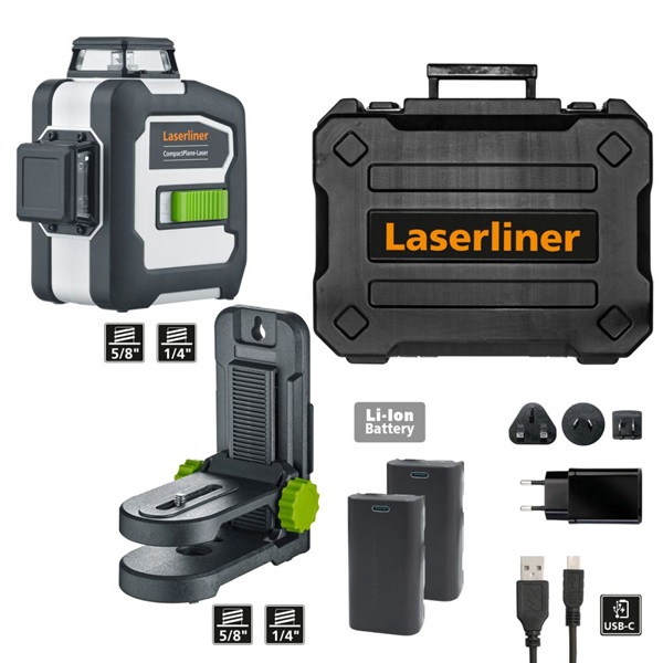 Laser Tridimensional Verde CompactPlane-Laser 3G Pro Laserliner 036.295A