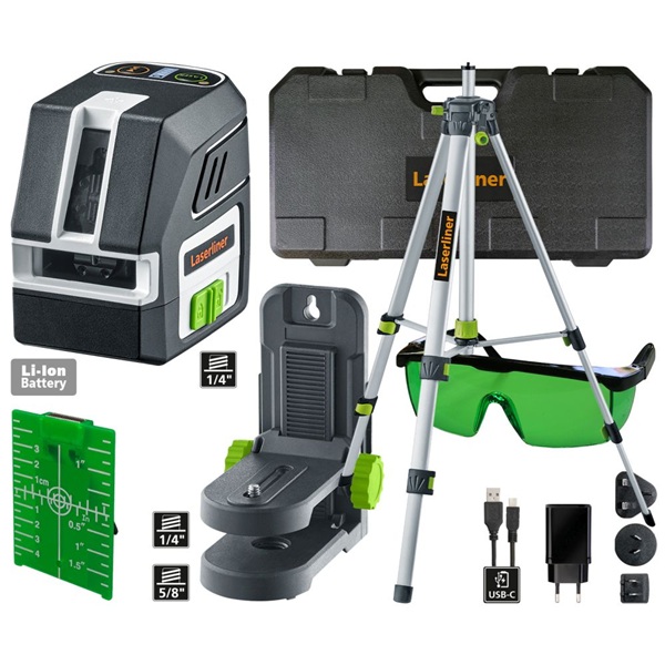 Laser de Cruz Verde PocketLine-Laser G360 Set 150 cm Laserliner 036.723A